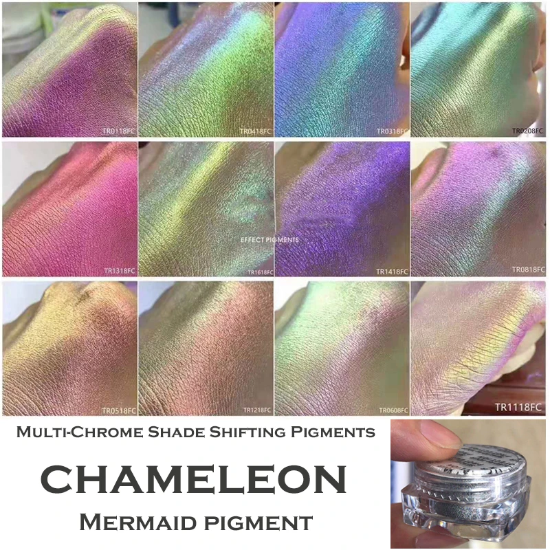 Bewitching Extreme Multichrome Colorshift Chameleon Pigment Eyeshadow Mermaid Powder For Eyeshadow Highlighter Body Nail Art