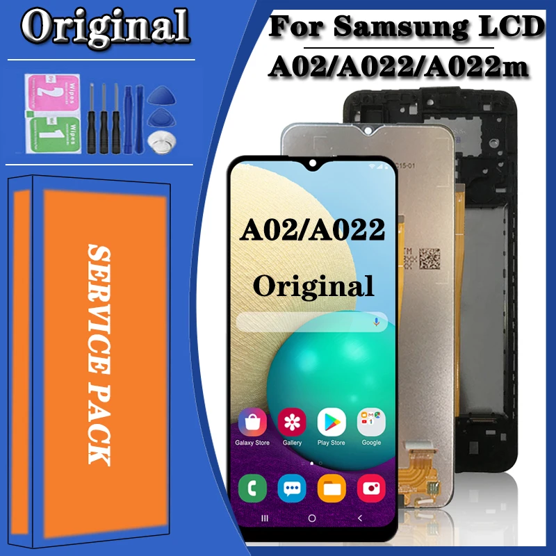 Original for Samsung Galaxy A02 SM-A022 A022m LCD Display Touch Screen Digitizer Full SM-A022FN/DS SM-A022F/DS SM-A022G/DS IPS