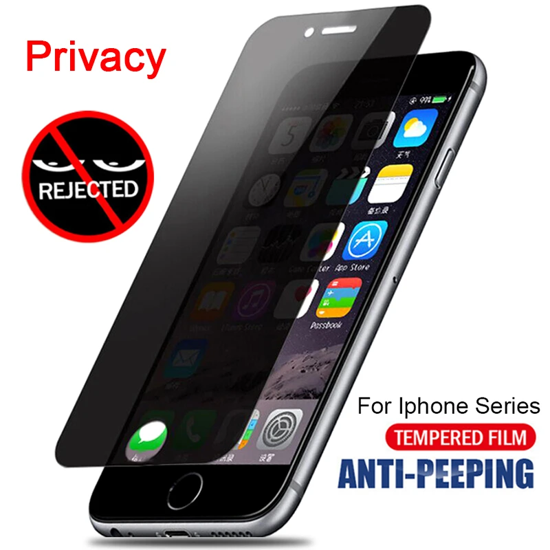 Privacy Anti-Spy Screen Protector For iPhone 12 11 7 Pro Max Mini 9H Tempered Glass For iPhone X XR XS SE 8 5 6 S Max Plus glass