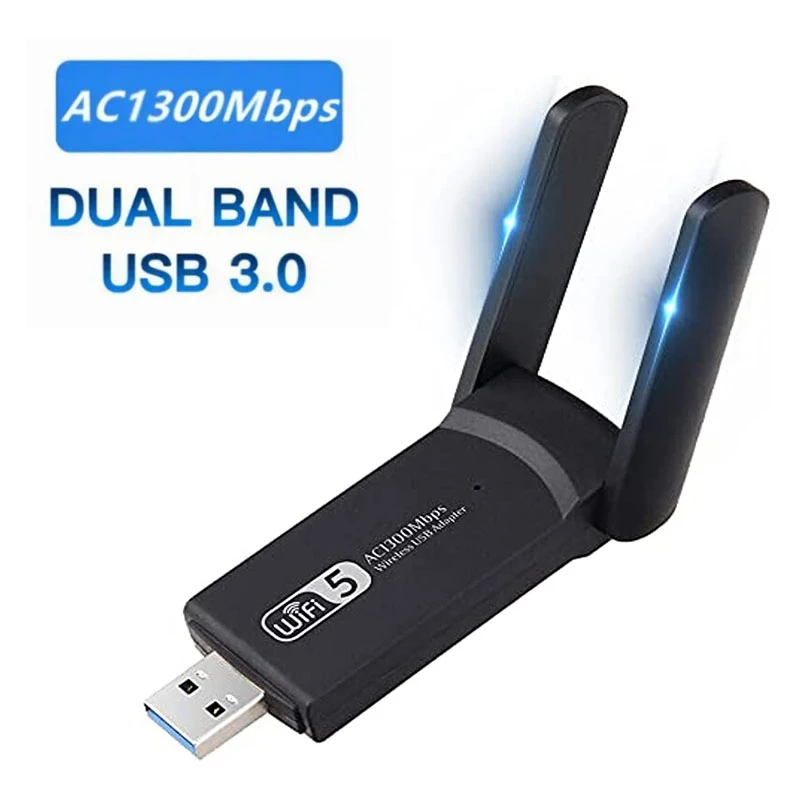 Mini Wifi Adapter Wireless USB Free Driver 1200Mbps 600Mbps Lan USB Ethernet 2.4G 5G Dual Band Wi-fi Network Card 802.11n/g/a/ac