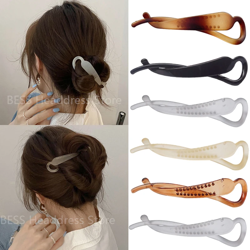 New Solid Color Banana Clip Frosted Hair Clips for Women Hair Claws Barrettes Ponytail Holder Hairpins Fashion Hair Accessories