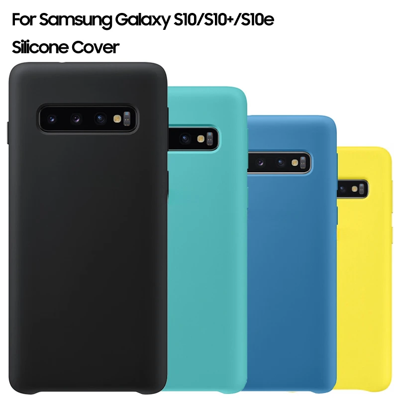 Samsung Official Original Silicone Case Protection Cover For Galaxy S10 X SM-G9730 S10+ S10 Plus SM-G9750 Mobile Phone Housings