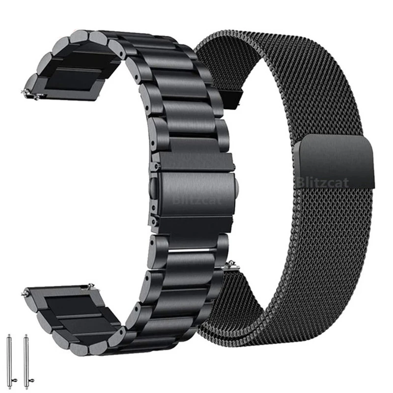 Metal Strap For Huawei Watch GT/GT2 46MM Honor Magic 2 Smart Band Bracelet Stainless Straps For TicWatch Pro Wristband Correa