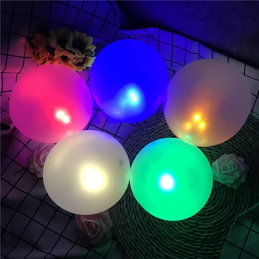 10Pcs Switch Balloon LED Flash Luminous Lamps Tumbler Light Bar Lantern Christmas Wedding Party Decoration Birthday Decor Adult