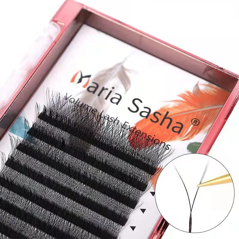 MARIA Y Volume Lashes Extensions Cilios YY Wire Easy Fan D Curl Russian Eyelash Private Label Supplies Makeup Natural Wholesale