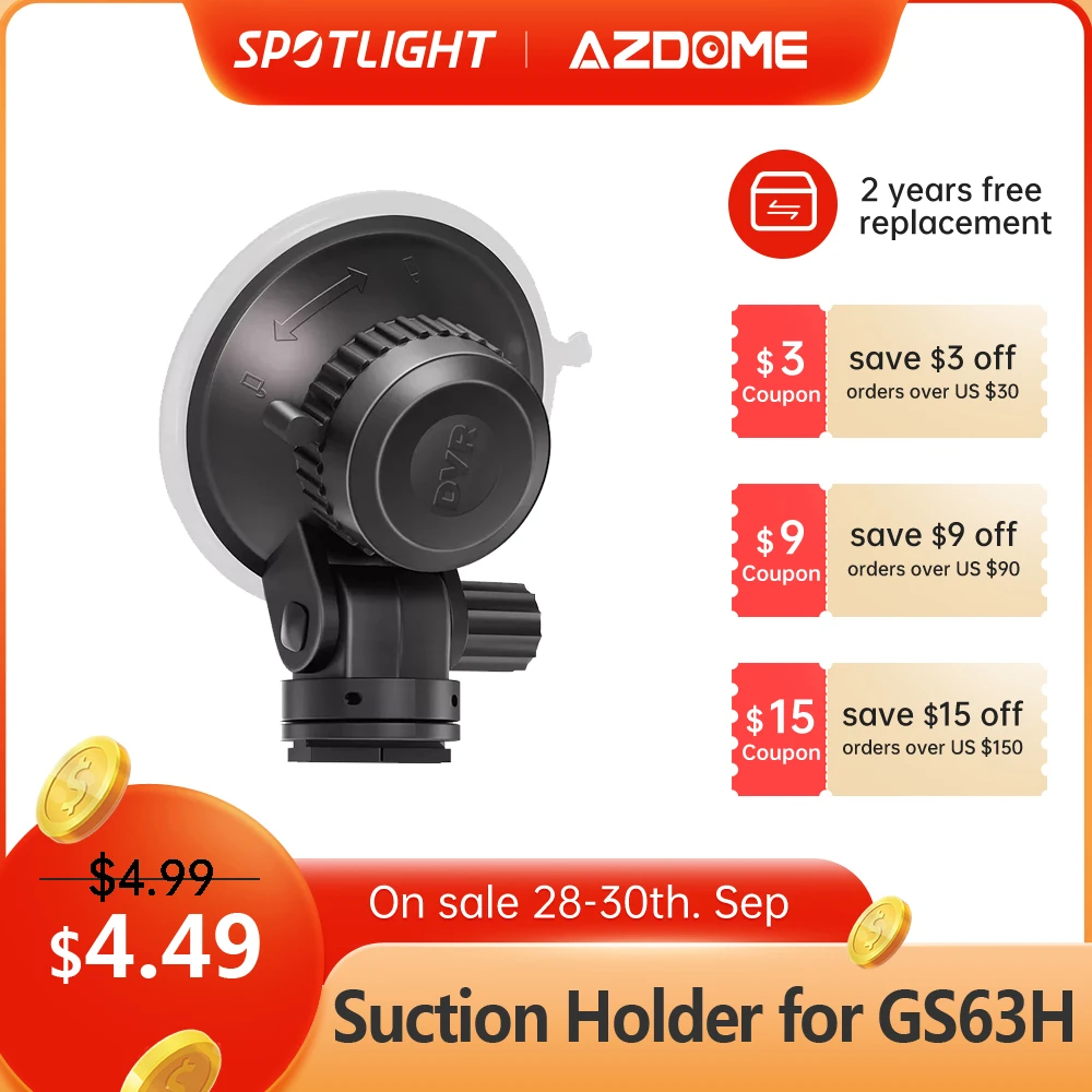 CAR DVR Holder For AZDOME GS63H GS65H M06 Dash Cam Windshield Suction Cup Mount Holder ABS Driving Recorder Bracket