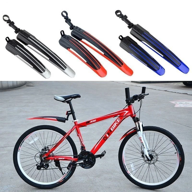 2pcs Mountain MTB Bike Mudguard Front Rear Bike Tool Cycling Bicycle Fenders Wings Mud Guard Accessories