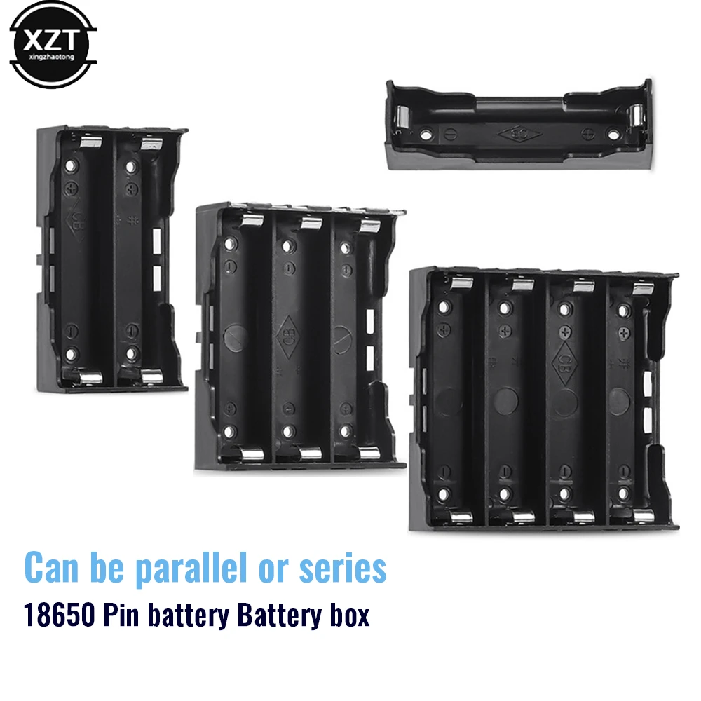 High Quality 18650 Battery Case Holder DIY Storage Box Plastic Housing 3.7V Power Rechargeable Hold With 1 2 3 4 Slots Hot Sale