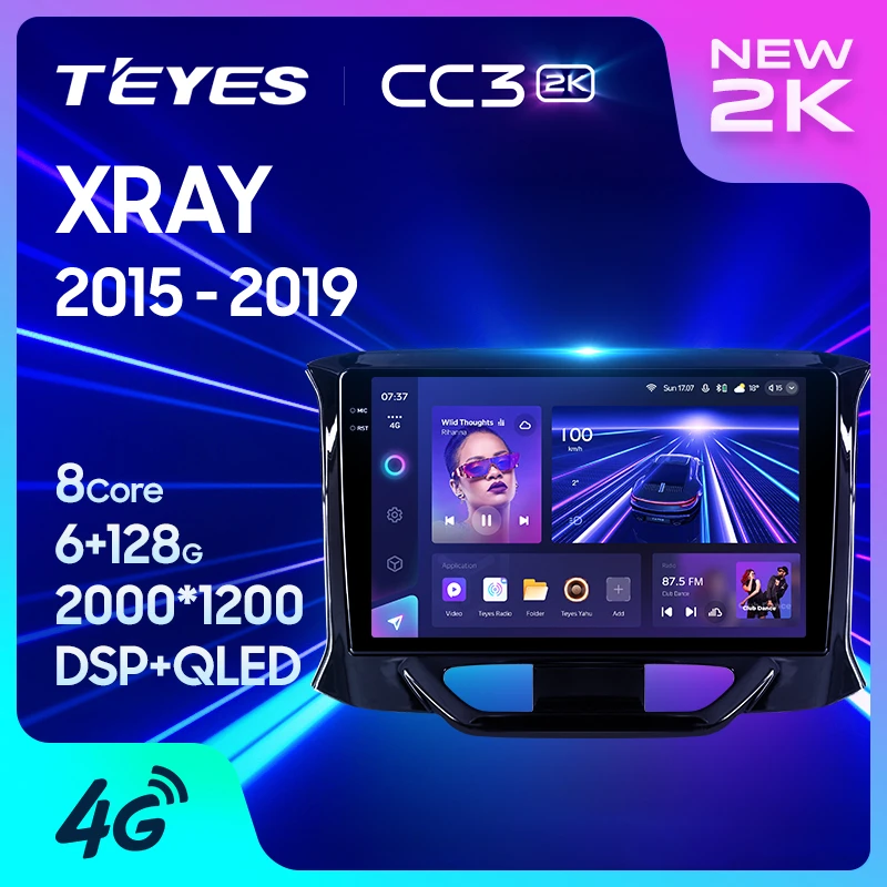 TEYES CC3 For LADA Xray X ray 2015 - 2019 Car Radio Multimedia Video Player Navigation stereo GPS Android 10 No 2din 2 din dvd