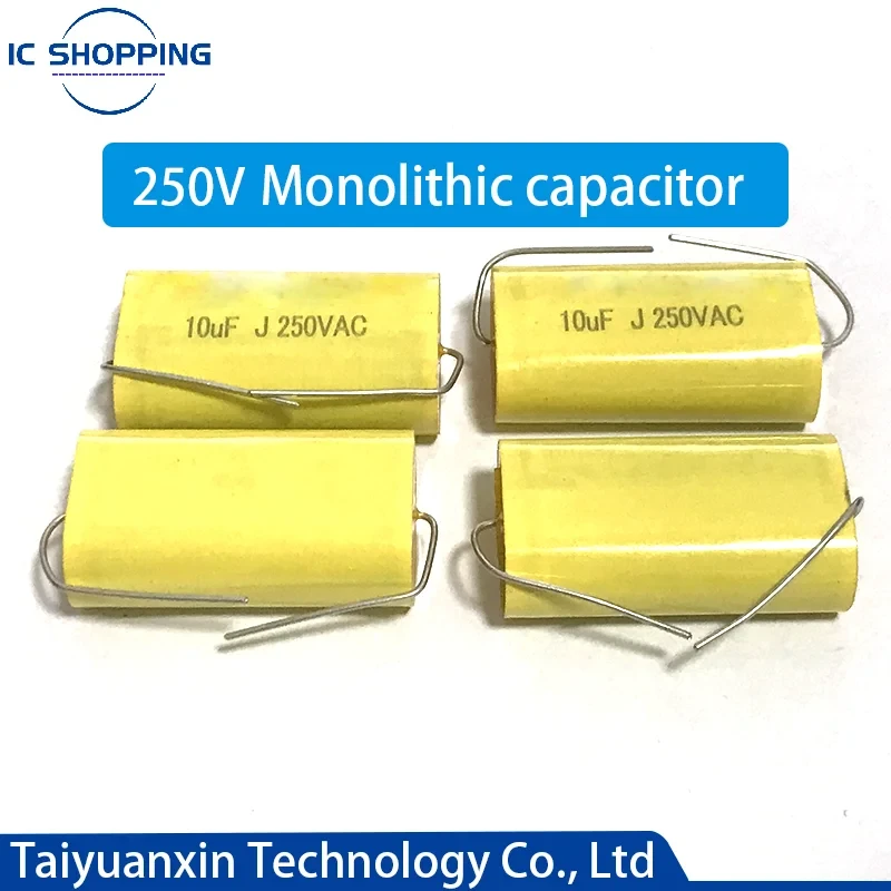 10PCS Genuine Axial Audio Electrodeless Capacitor 250V 1UF 1.5UF 1.8UF 2.2 2.7 3.3 4 4.7 5.6 6.8UF 8.2 10 12 15 18 20 22 33 47UF