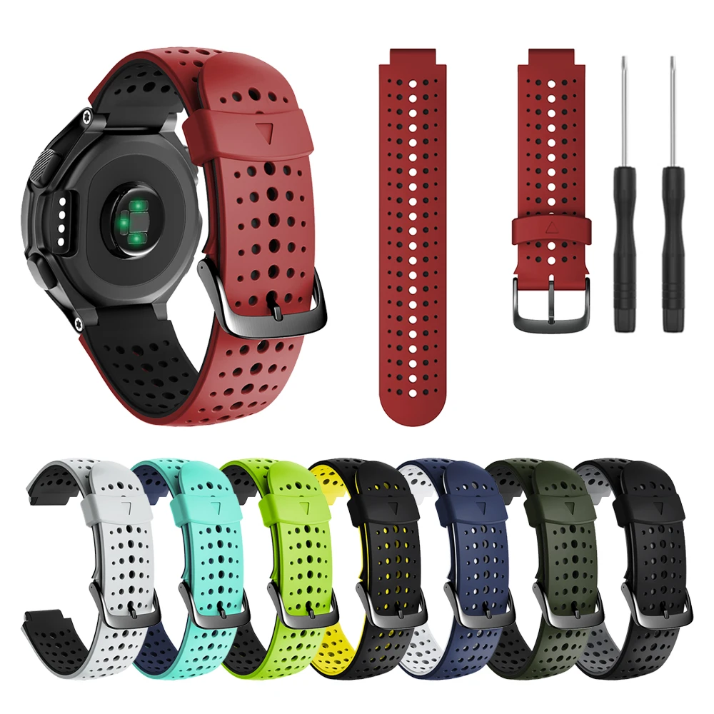 Sport Silicone Wrist Strap For Garmin Forerunner 235 220 230 620 630 735XT Watch Band Watchband Bracelet Accessories