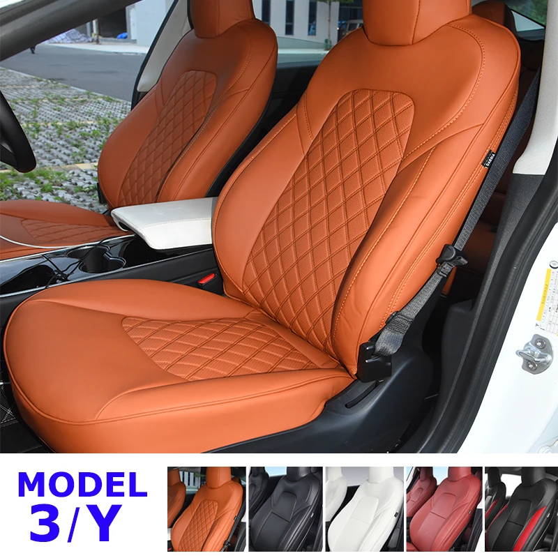 Factory Wholesale For Tesla 2020 2021 Model 3 Four Seasons Green Waterproof Dirt-resistant Interior Auto Accessories Seat Covers