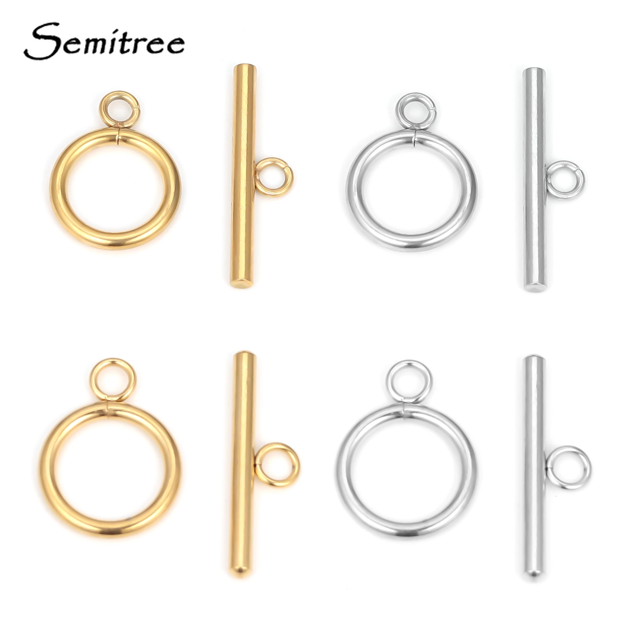 5 Sets Stainless Steel OT Clasp Toggle Clasps for DIY Jewelry Making Necklaces Connectors Bracelets Hooks Crafts Accessories