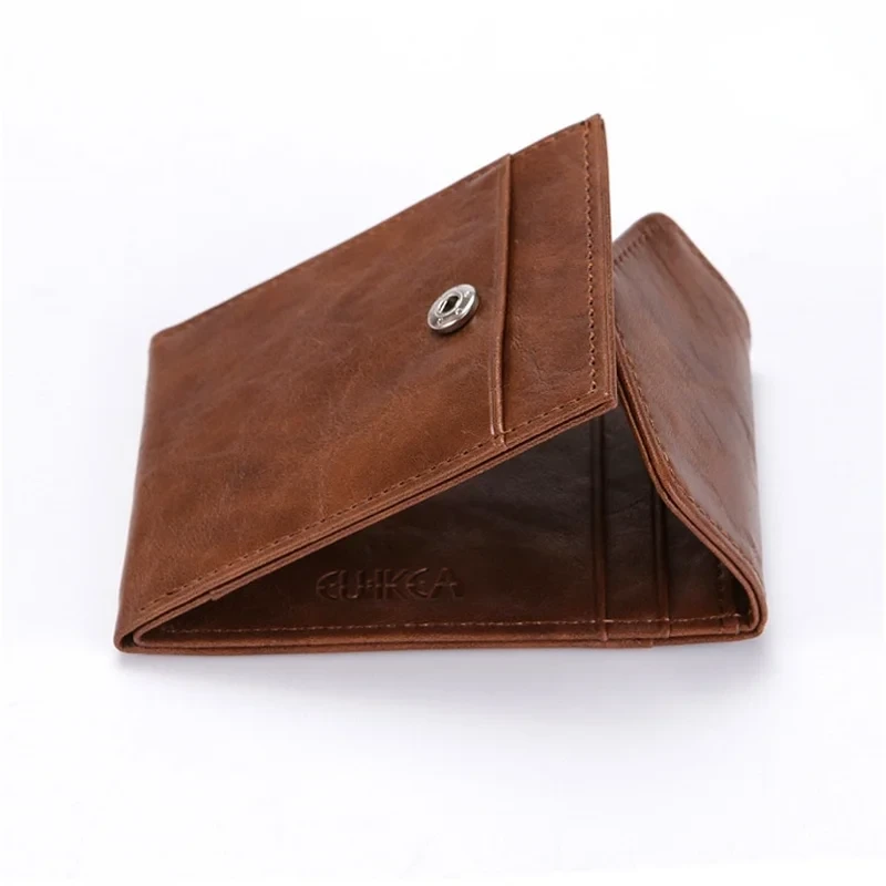 Fashion RFID Wallet Women Men Mini Ultrathin Leather Wallet Slim Wallet Coins Purse Credit ID & Card Holders Card Cases