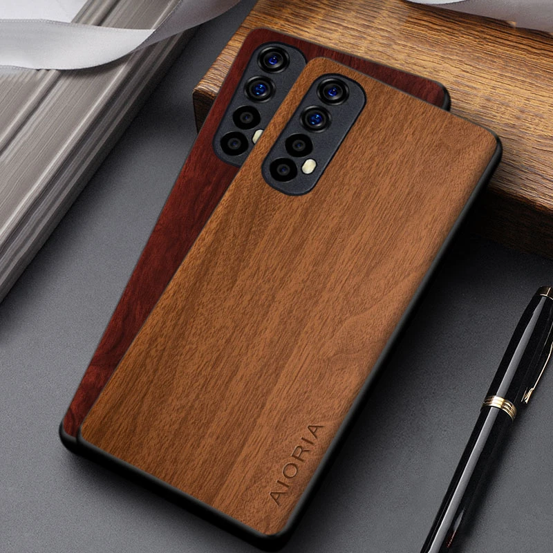 Wooden Like case for OPPO Realme 7 Pro 6 Pro 6S 5i 6i TPU+PC + wood PU leather skin covers coque fundas for OPPO Realme 5 Pro