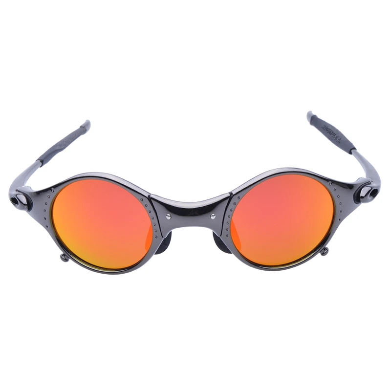 MTB Sports Riding Cycling Sunglasses Metal Frame Polarized Cycling Glasses Men's Sunglasses UV400 Glasses Cycling Eyewear E5-1