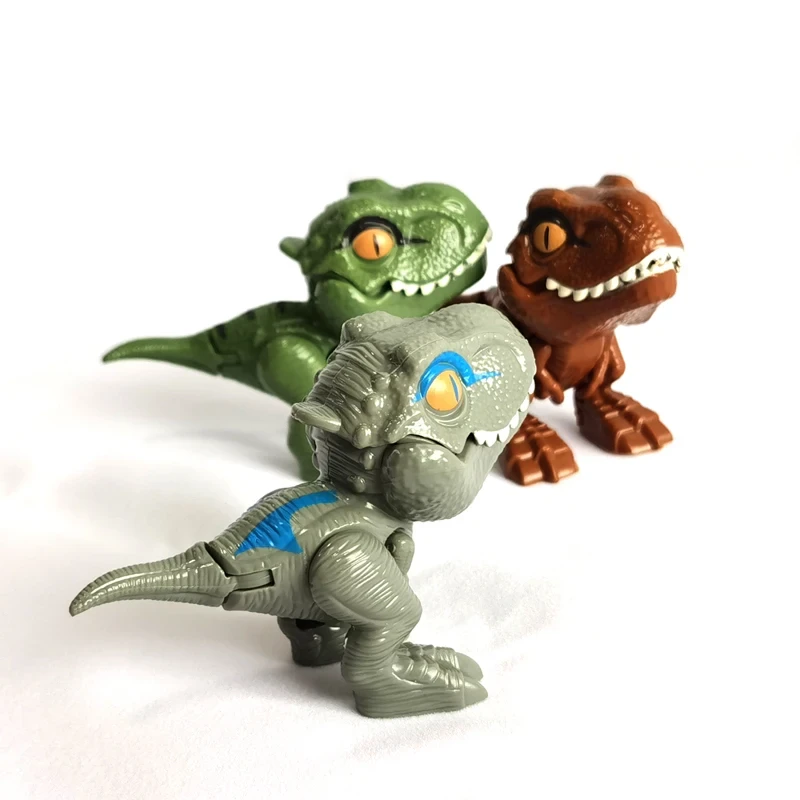 New 1pcs Fidget Finger Dinosaur Toy Gift Jurassic Tricky Tyrannosauru Park Model Interactive Biting Hand Creative Dinosaur Child
