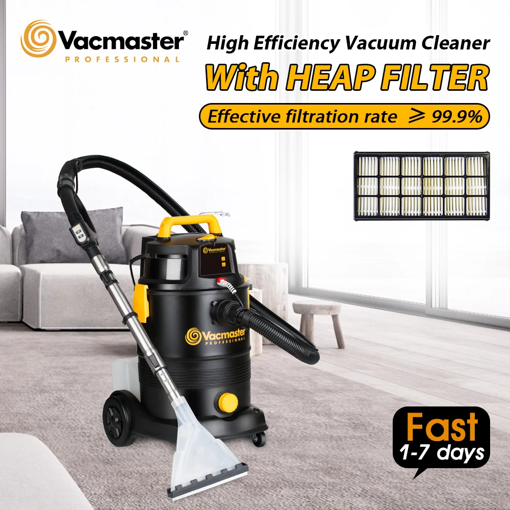 Vacmaster Carpet Vacuum Cleaner 30L Home Vacuum Cleaner 2 in 1 Wet Dry Vacuums Car Cleaner 19KPa Powerful Dust Collector
