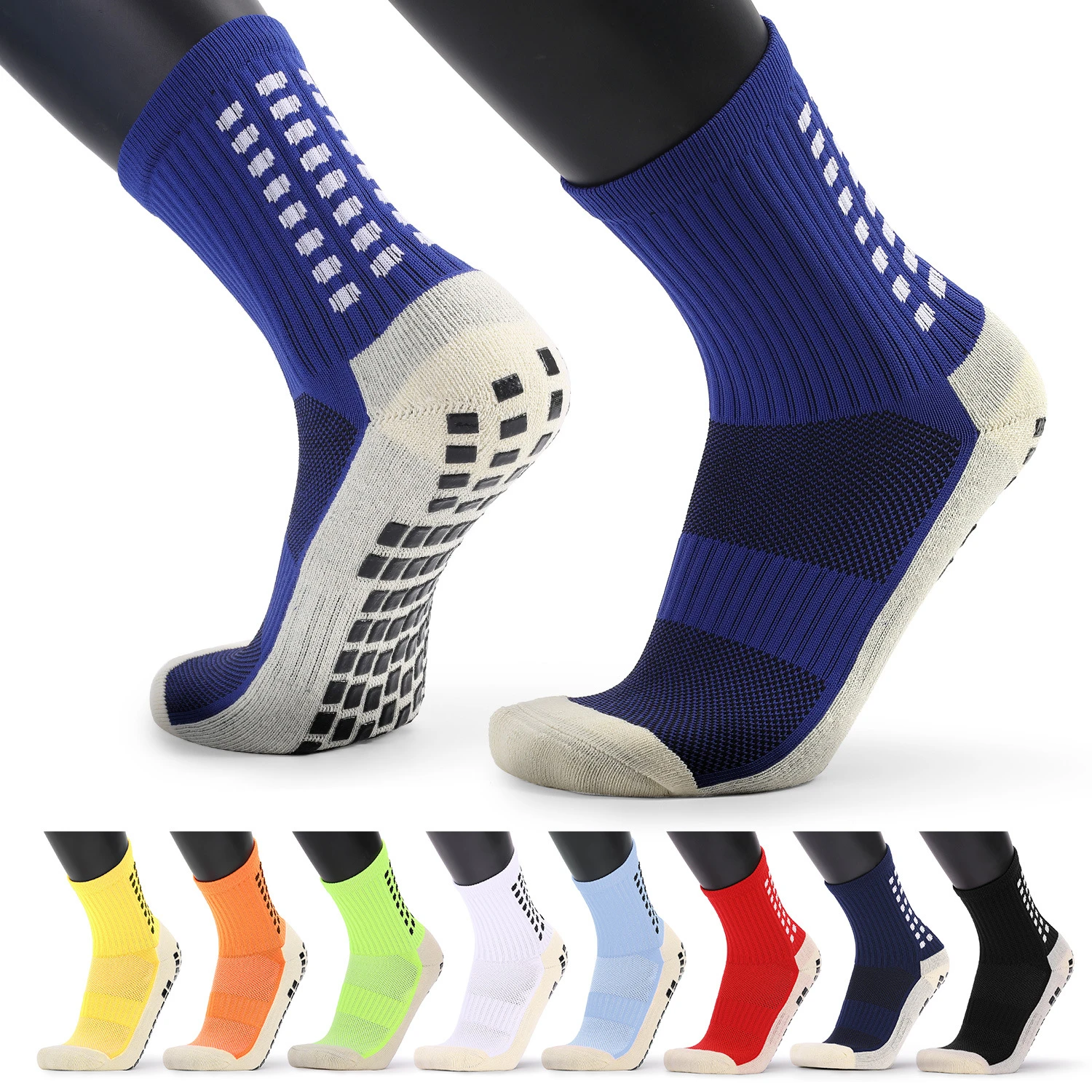 Soccer Socks Sports Grip Socks Anti Non Skid Basketball Socks Dispensing Anti Slip Cotton Soccer Socks Unisex Sports Socks