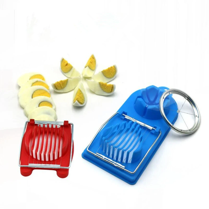 Multifunctional Egg Cutter Stainless Steel Cutting Egg Slicer  Slicing Gadgets Kitchen Accessories