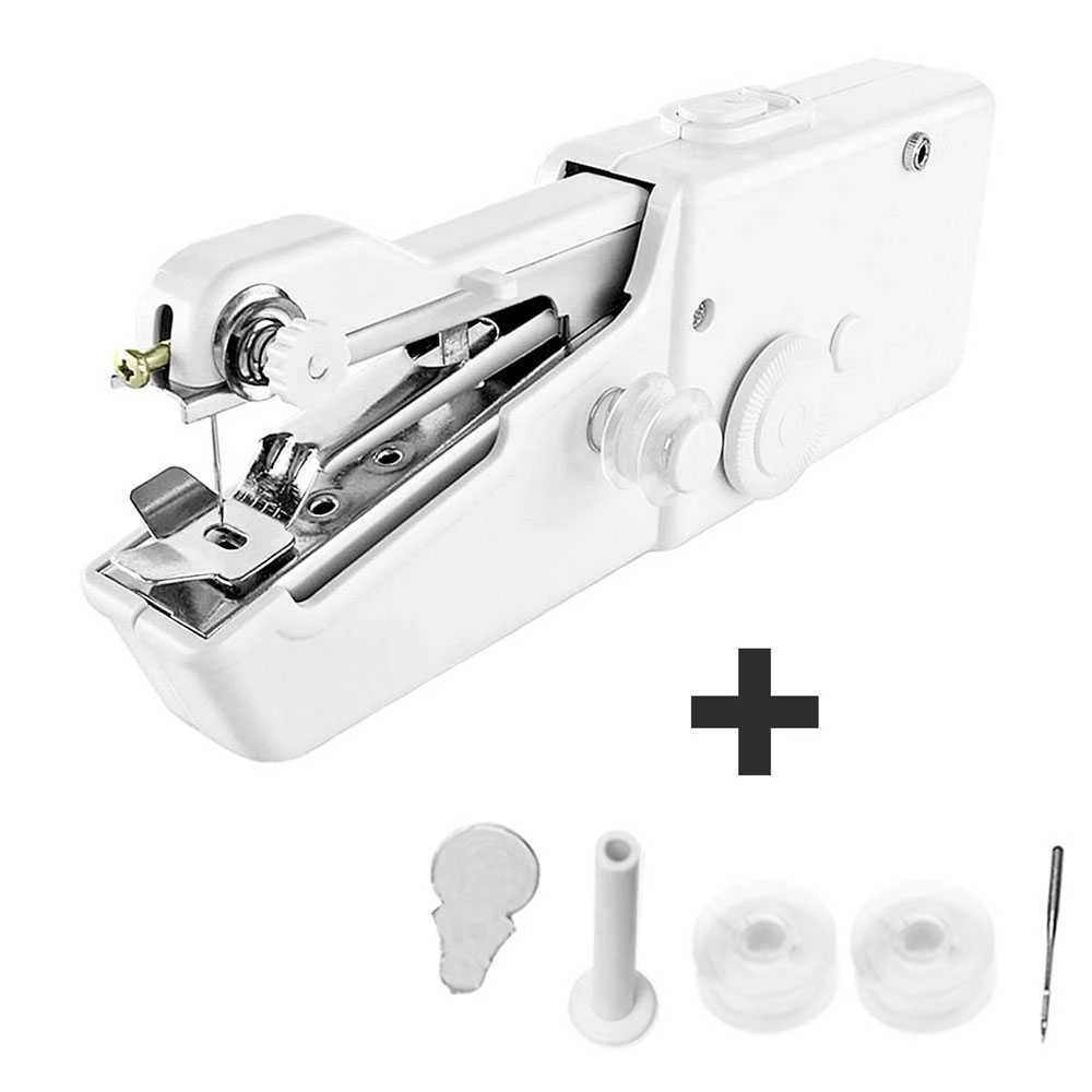 OcioDual sewing machine sewn fabric Portable AA 4batteries or DC 6V power for Portable hand machine Mini 4 batteries