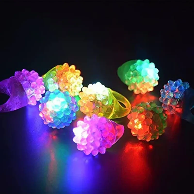 20pc/set Luminous Rings Stars Shine In The Dark Children's Toys Flash LED Cartoon Lights Glow In The Dark Toys for Kids In Night