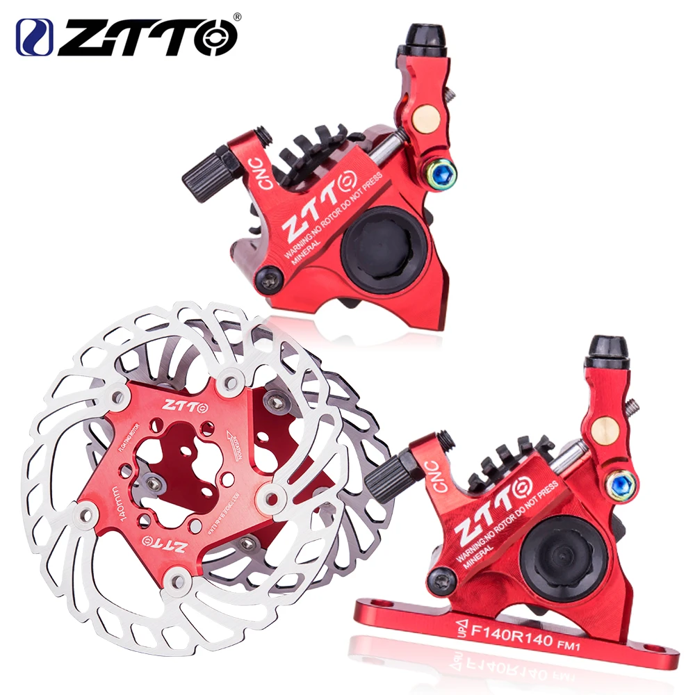 ZTTO Road Bike Line Pulling Hydraulic Disc Brake Calipers Flat Mount Gravel Bicycle Oil Disc Brake with brake rotor