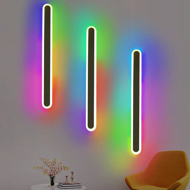 Modern LED Wall Light Bathroom Mirror Light Bedroom Bedside Wall Lamp Indoor Decoration Light Sconce Iron Acrylic Lamp