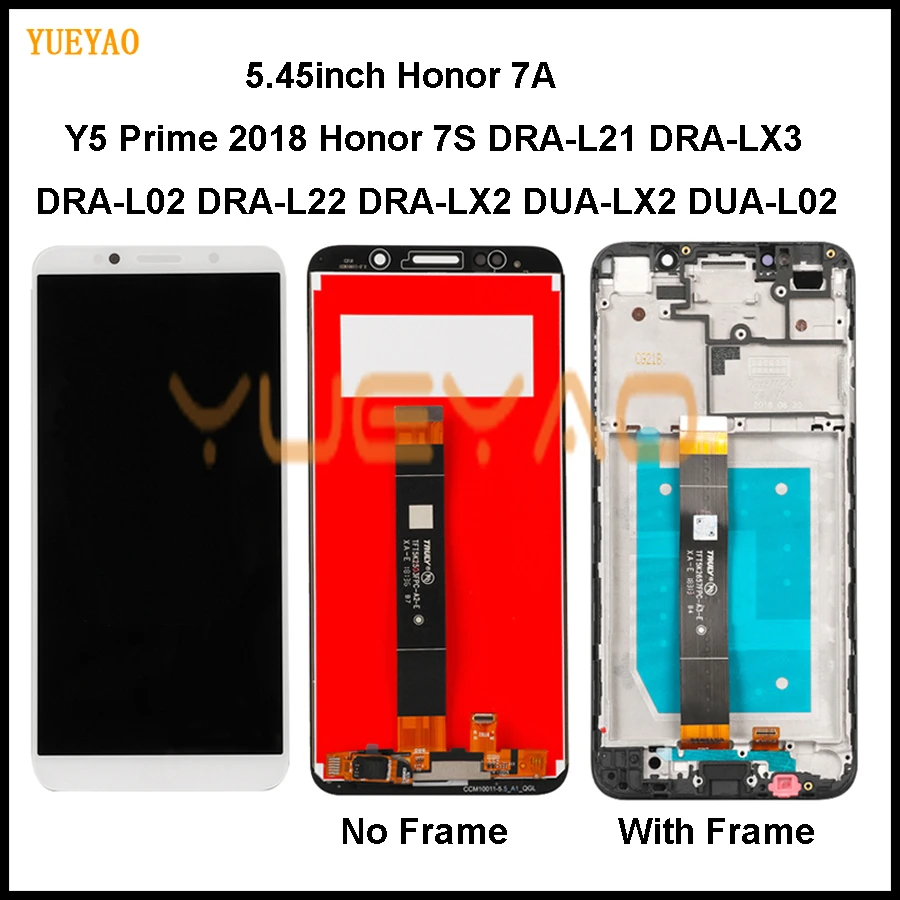 For Huawei Y5 Prime 2018 LCD Display Touch Screen New Honor 7S DUA-L22 DUA L02 L22 LX2 For Huawei Honor 7A LCD Screen