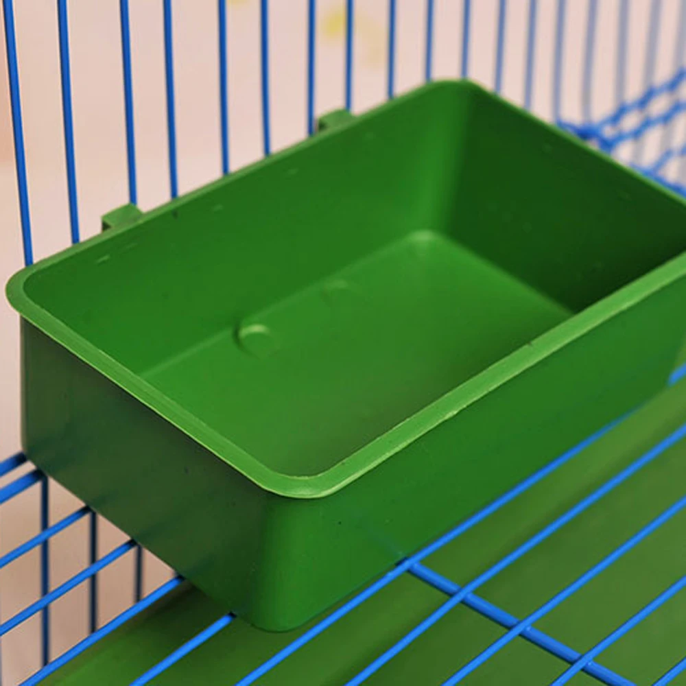 Multifunction Green Food Tray Parrot Bathtub Animal Cage Standing Wash Shower Box Bird Toys Pet Bird Cleaning Products Tool