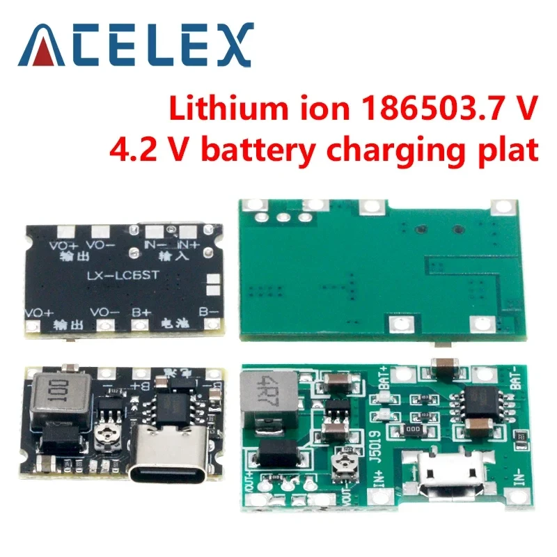 10PCS Lithium Li-ion 18650 3.7V 4.2V Battery Charger Board DC-DC Step Up Boost Module