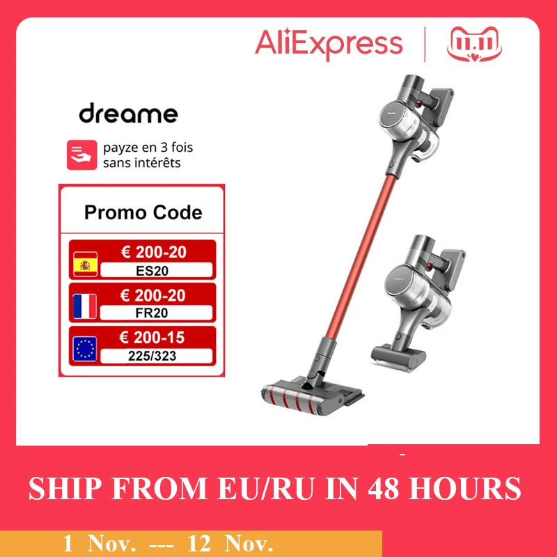 Dreame T20 Handheld Cordless Vacuum Cleaner 25kPa Strong Suction All In One Dust Collector All-surface Brush Floor Aspirator