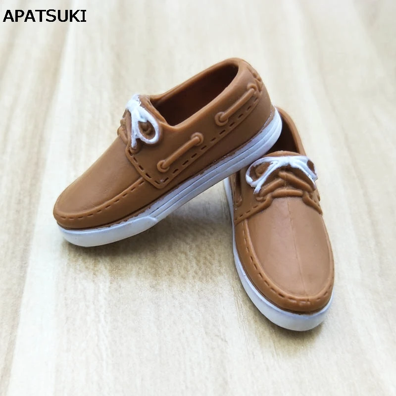 Brown Fashion Doll Shoes Casual Shoes For Ken Male Dolls Accessories Shoes For Barbie Boyfriend Prince Ken 1/6 Men Doll