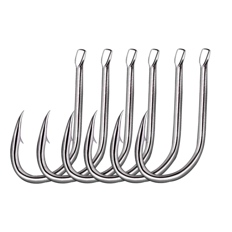 iLure 200 Pcs Iseama fishhook 1#-15# single hook High Qulity Fishing Hook black color Single Big Hook Treble Hooks Accessories