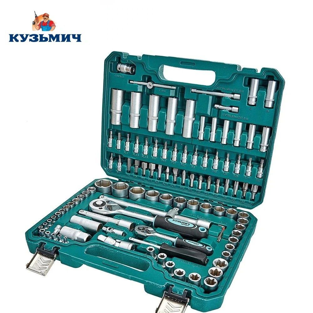 Hand Tool Sets Kuzmich Р1-00005778 set of tools in a case  KUZMICH EXPERT NIK-024/108 subject suitcase for home accessoires                                                            КУЗЬМИЧ ЭКСПЕРТ НИК-024/108