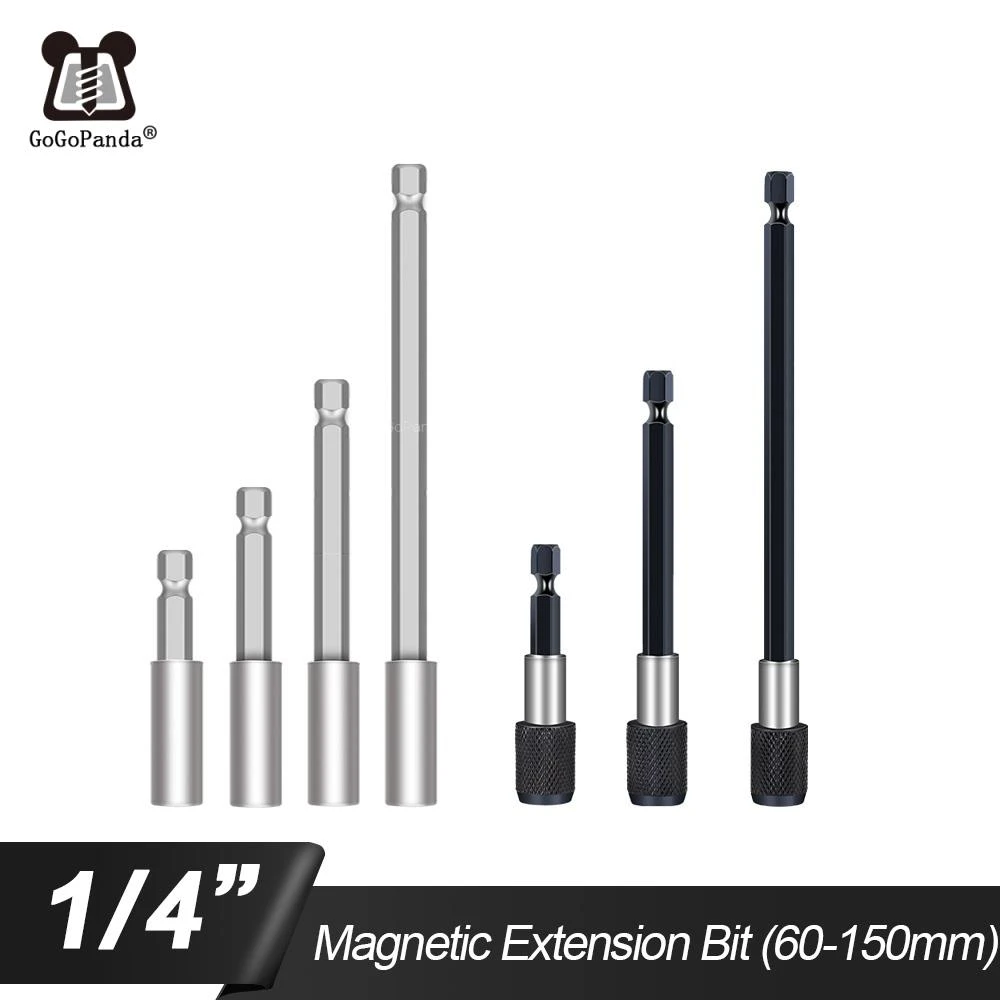 High Quality Magnetic Extension Bit Set Extensions Quick Change 1/4