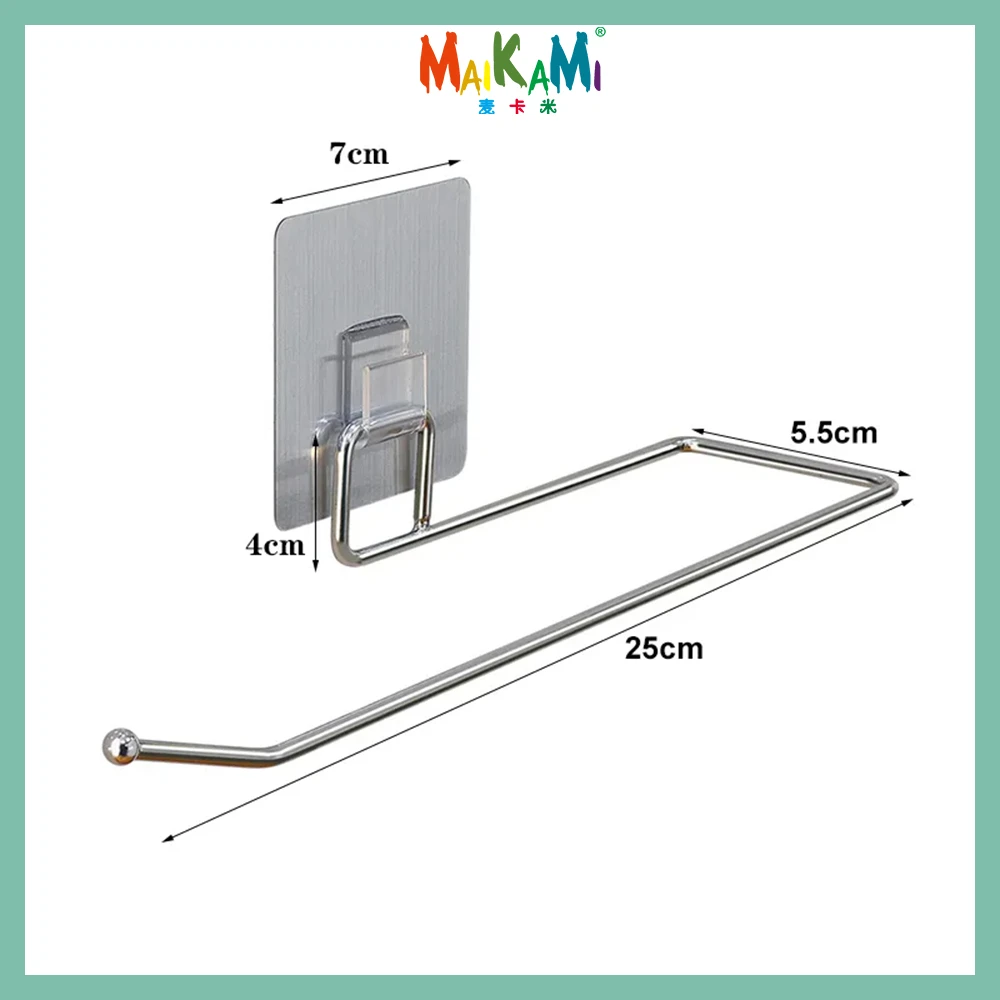 MAIKAMI Kitchen Toilet Paper Holder Tissue Holder Hanging Bathroom Toilet Paper Holder Roll Paper Holder Towel Rack Stand