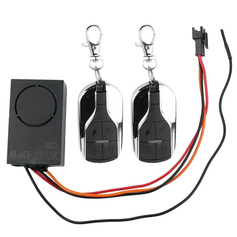 Universal Electric Car Electric Vehicle E-bike Keyless Entry System Electric Door Lock Locking Wireless Remote Alarm 124dB