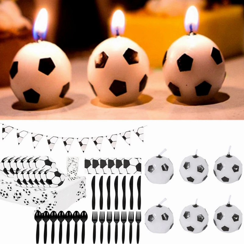 Party Decoration Football Shaped Candle Birthday Party Party Supplies Sports Theme Party Baby Shower Wedding Decoration -C