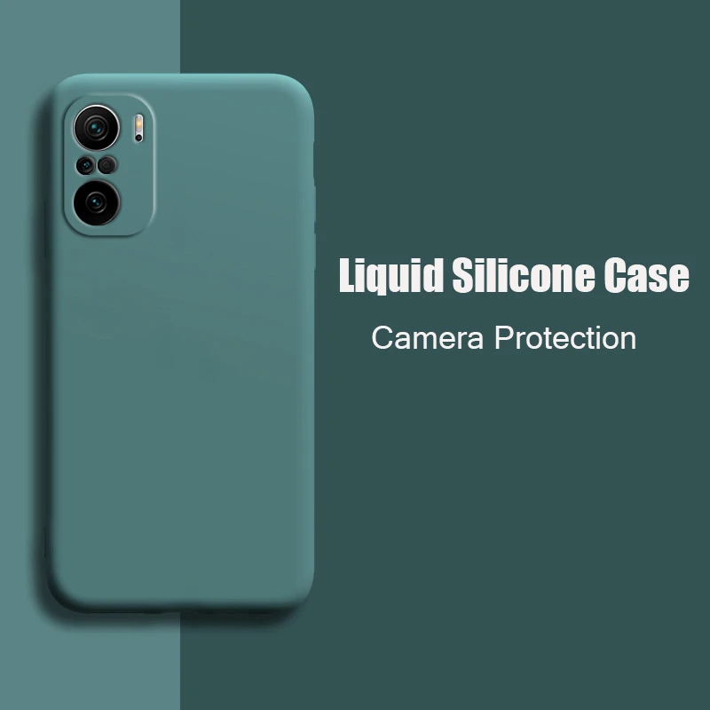 For Xiaomi Redmi Note 10 Pro Case Liquid Silicone Soft Cover For Redmi Note 10 10S Pro Max Poco F3 M3 Pro 5G X3 NFC Phone Case