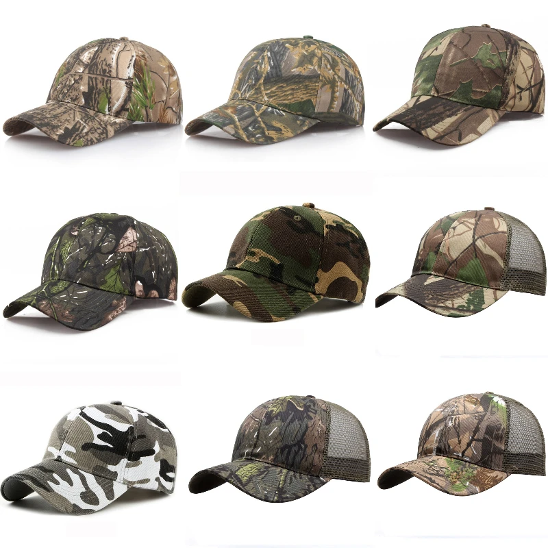 NEW Camo Baseball Hats Dad Hat Camouflage Tactical Hat Patch Army Tactical Baseball Cap Unisex Camo Hat Trucker Hat