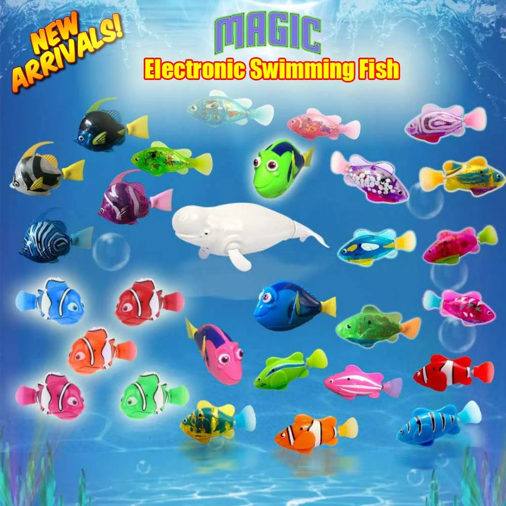 2019 New Funny Swimming Electronic fish Activated Battery Powered fishes Toy fish Pet for Fishing Tank Decorating toys