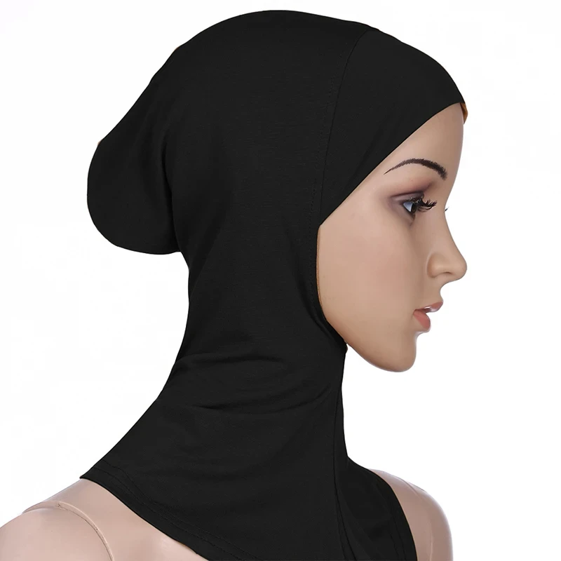 Women Lady Ninja Head Cover Cotton Muslim Headscarf Inner Hijab Caps Islamic Underscarf Ninja Hijab Scarf Hat Cap Bone Bonnet