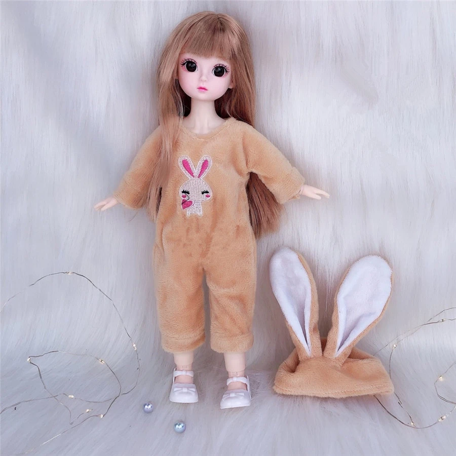 1/6 Doll Clothes Doll Denim Overalls for The 12 Inch Doll JOINT Body Blyth Cool Dressing Girl Gift Dress Up Toys for Children