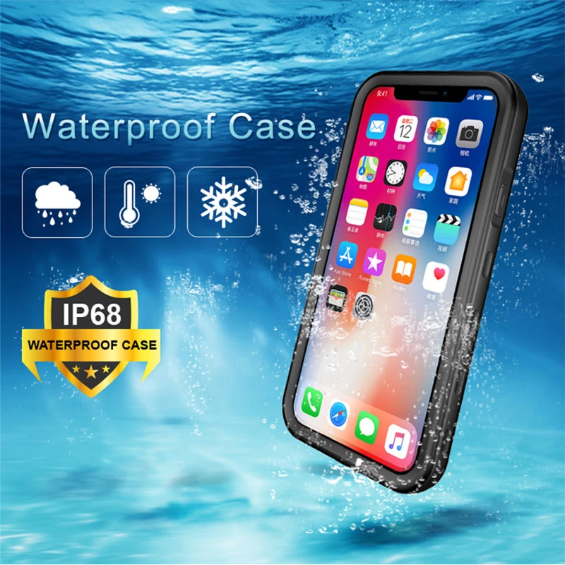 Waterproof Case For iPhone 13 11 12 Pro Max ShockProof Diving Coque Cover For iPhone X XR XS 6 6S 7 8 Plus Underwater Case