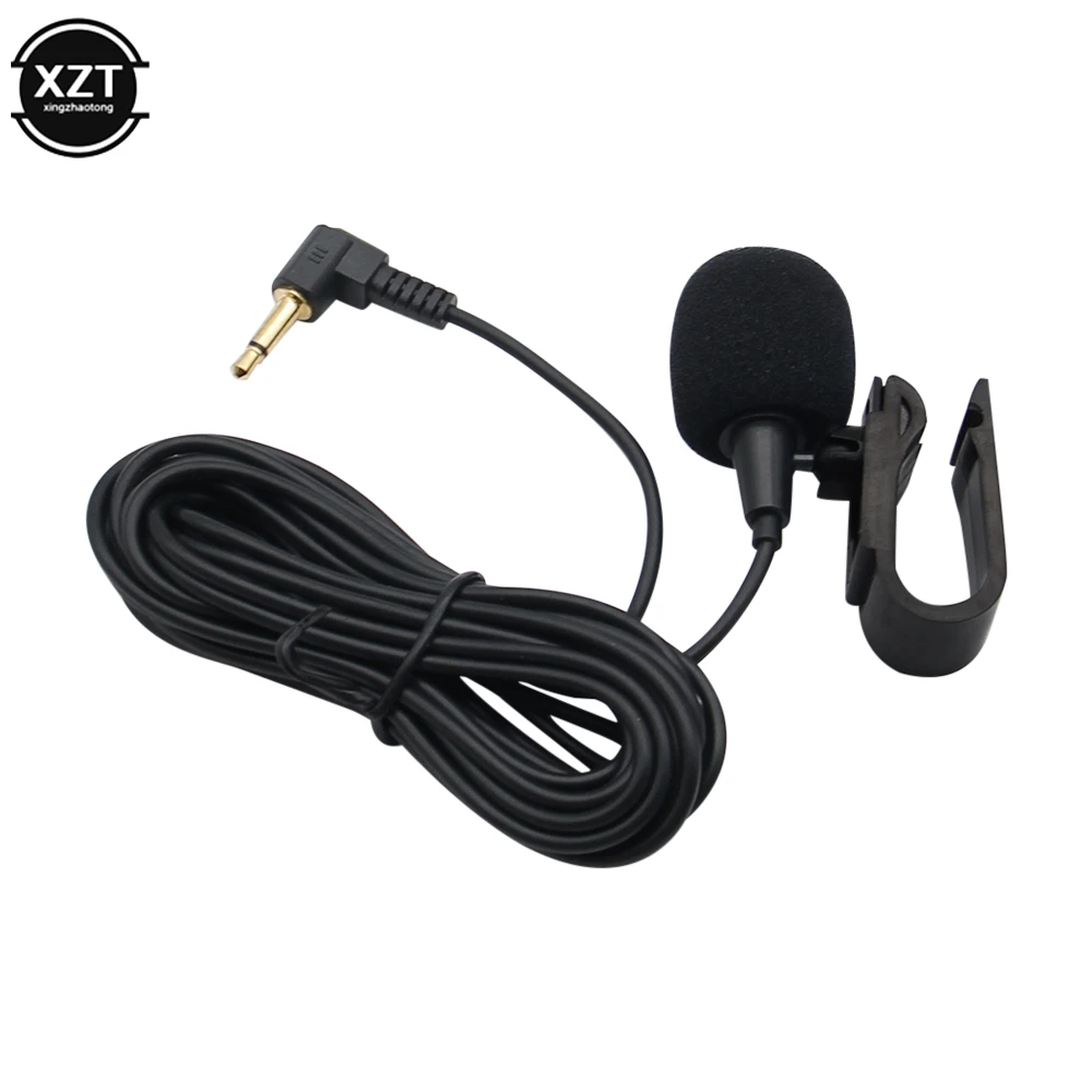 Professionals 3m Car Audio Microphone 3.5mm Jack Plug Mic Stereo Mini Wired External Microphone for Auto DVD Radio