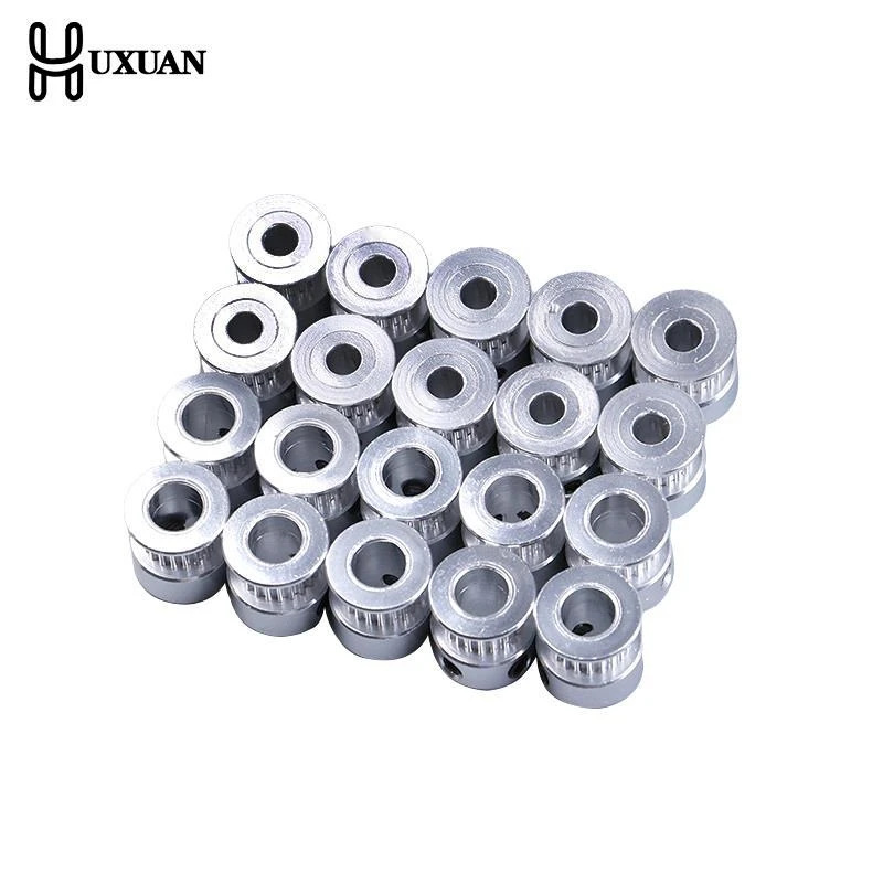 10pcs GT2 5mm 8mm Aluminum Timing Pulley For Gt2 Synchronous Belt Timing Pulley 20 Teeth Or Grooves 2gt Belt