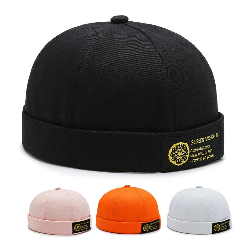 New Cool Fashion Landlord Hat Men Street Trendy Hip-hop Hat Caps Brimless Melon Cap Beanies For Men