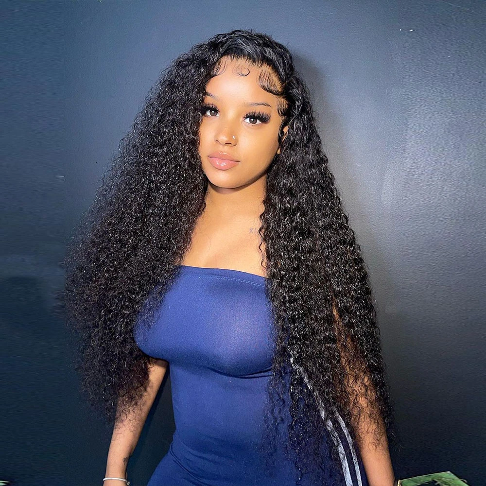 Deep Wave HD Lace Frontal Wigs For Women Curly Human Hair Brazilian 13x4 30 34 Inch Wet And Wavy Water Wave Full Lace Front Wig