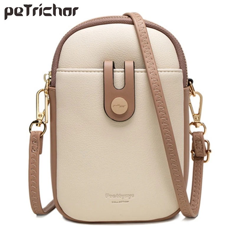 Fashion Small Crossbody Bags Women Mini PU Leather Shoulder Messenger Bag For Girls Yellow Bolsas Ladies Phone Purse Zipper Flap